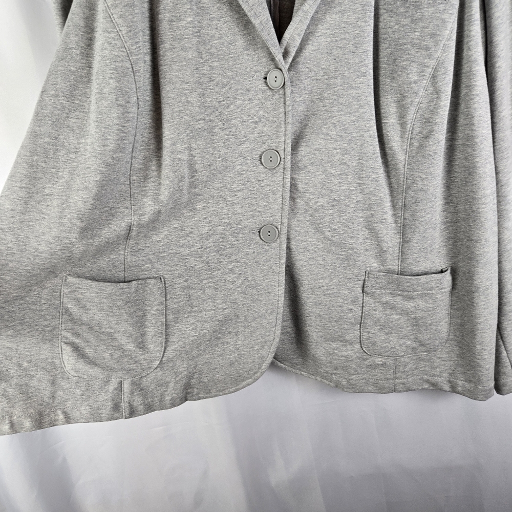 NEW Covington Cotton Stretch Comfort Knit Blazer Jacket Womens Plus Size 24/26W - Picture 7 of 16